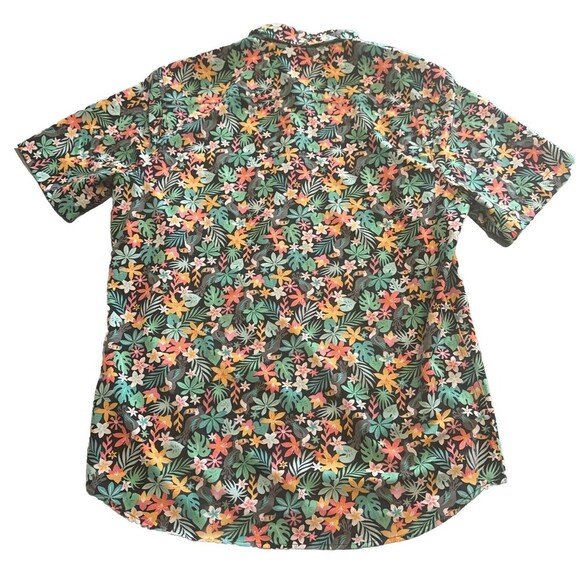 Chubbies Golf Polo Shirt Toucan Floral Bloomerang Performance Stretch Sz Medium - Picture 5 of 7